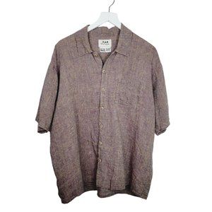 FLAX by Jeanne Engelhart 100% Linen Button Down Shirt - Small